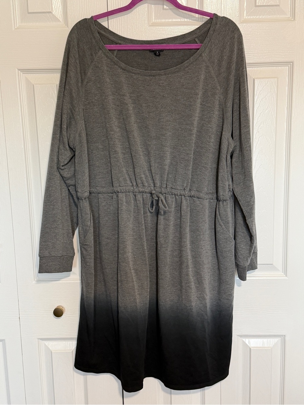 Torrid Black & Gray Ombre Sweater Dress